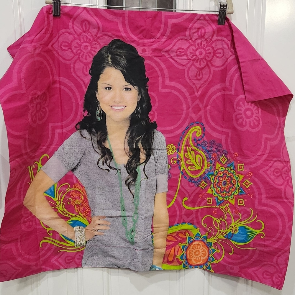 Y2K Selena Gomez pink pillow case sham